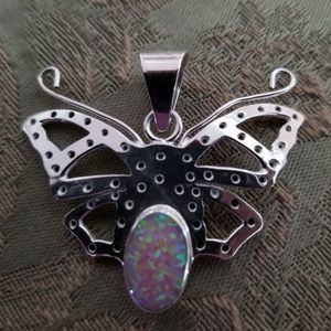 Butterfly with Opal Stone
